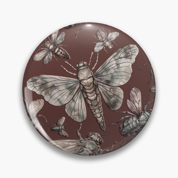 Item preview, Cicada pattern Insect lover entomology red designed and sold by AlchemyColor.