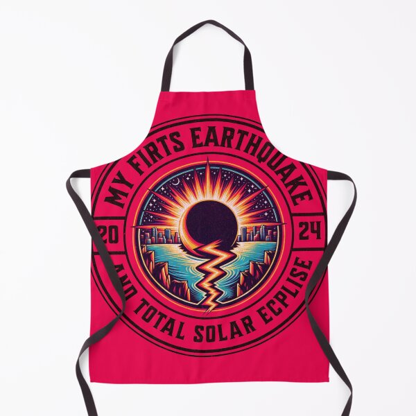 Item preview, My first Earthquake and Total Solar Eclipse 2024 designed and sold by SOUDESIGN-vibe.