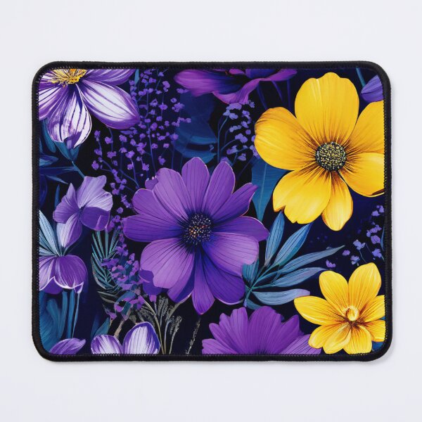 Item preview, RogerPattern - "Dynamic Floral Contrast: Elegance in Bloom" designed and sold by RogerPattern.