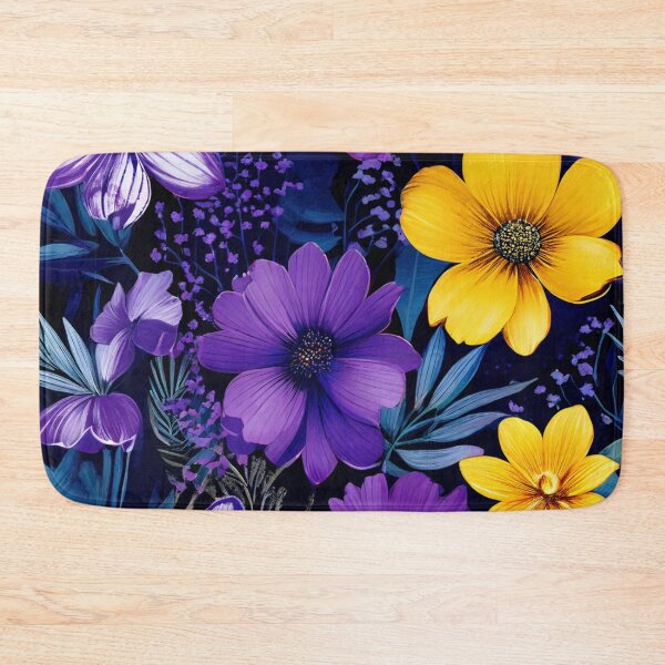Item preview, RogerPattern - "Dynamic Floral Contrast: Elegance in Bloom" designed and sold by RogerPattern.