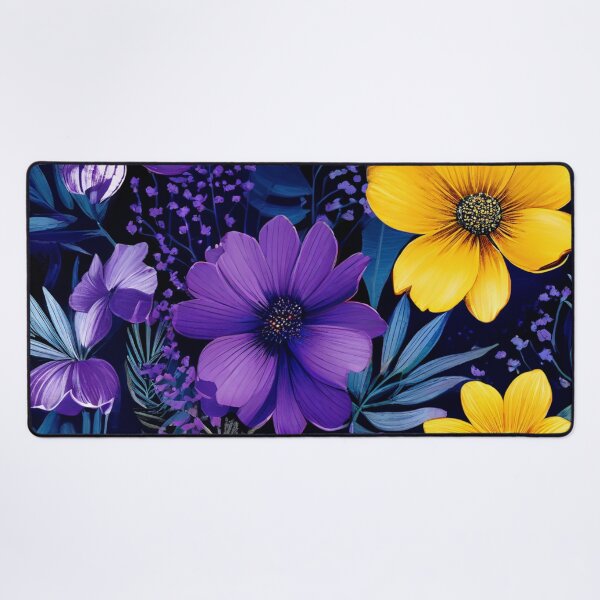 Item preview, RogerPattern - "Dynamic Floral Contrast: Elegance in Bloom" designed and sold by RogerPattern.