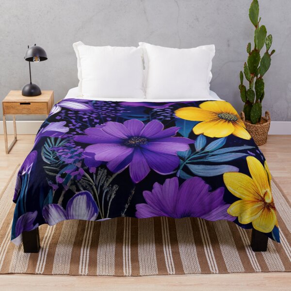 Item preview, RogerPattern - "Dynamic Floral Contrast: Elegance in Bloom" designed and sold by RogerPattern.