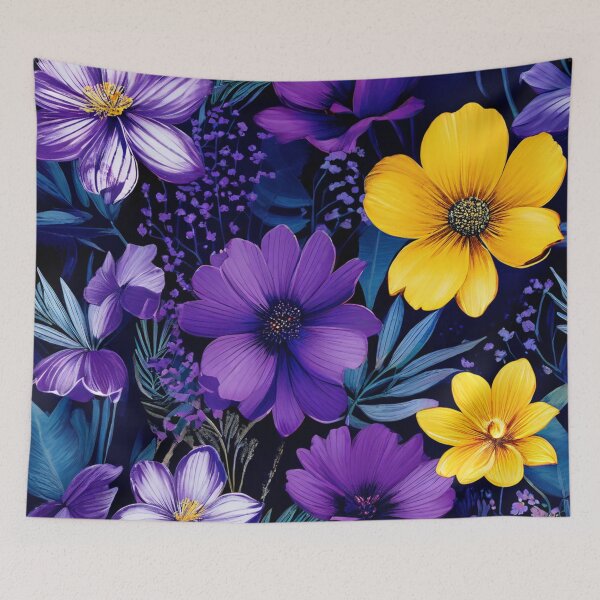 Item preview, RogerPattern - "Dynamic Floral Contrast: Elegance in Bloom" designed and sold by RogerPattern.