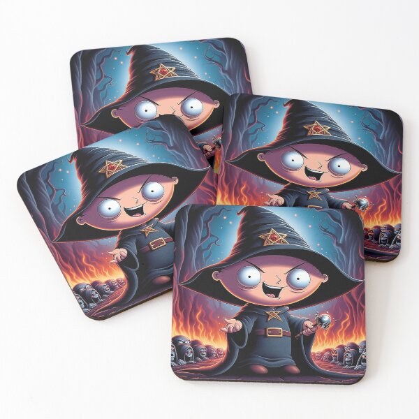 Item preview, Halloween Which Stewie in flames sticker designed and sold by SaraDatCool.