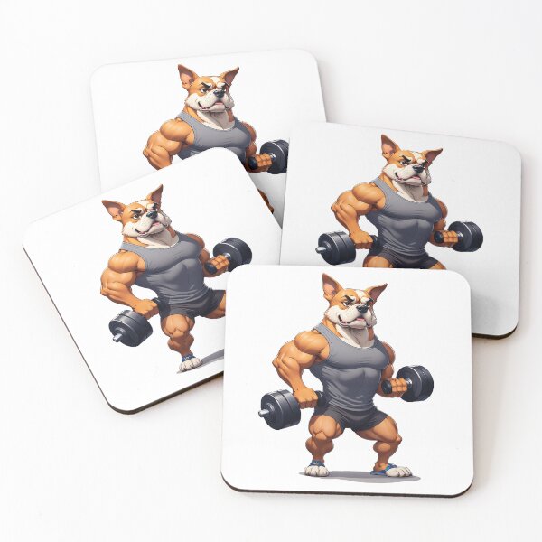 Item preview, Anthropomorphic Gym Dog designed and sold by Bunmigraphics .