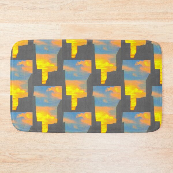 Item preview, Blurred photography architecture bright yellow sky designed and sold by Carré Comme Orange.