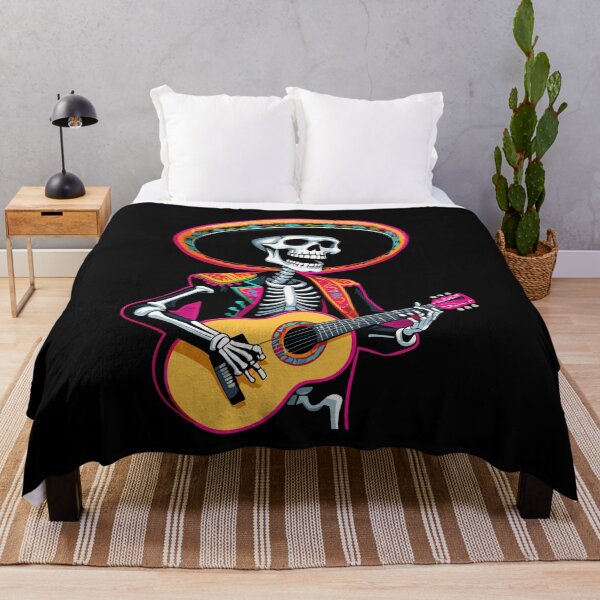 Item preview, Mexican Mariachi Skeleton Guitarist Fiesta designed and sold by LuminOrb.