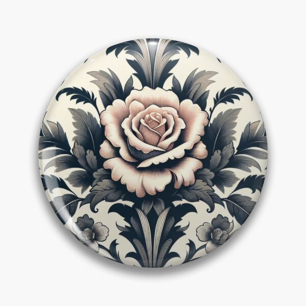 Item preview, Cream & Black Damask With Roses designed and sold by DesignsByPrnces.