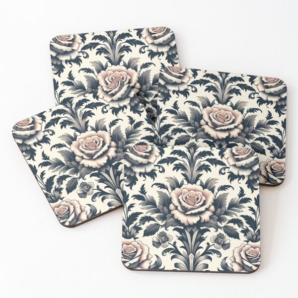 Item preview, Cream & Black Damask With Roses designed and sold by DesignsByPrnces.