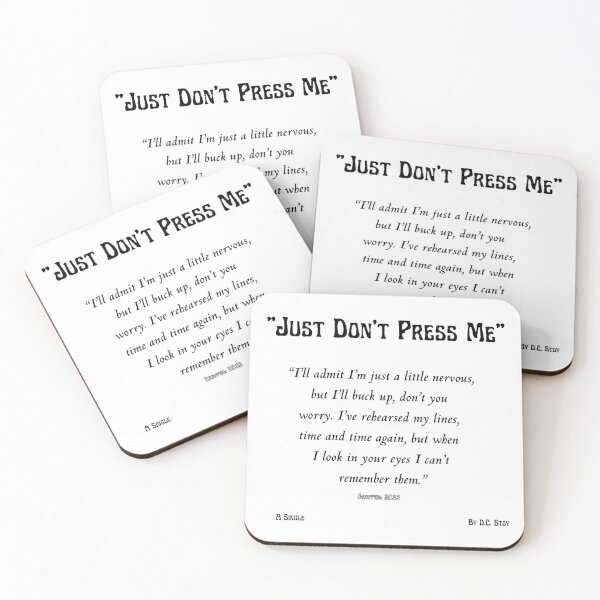 Item preview, Just Don't Press Me designed and sold by dcstoy2u-SHOP.