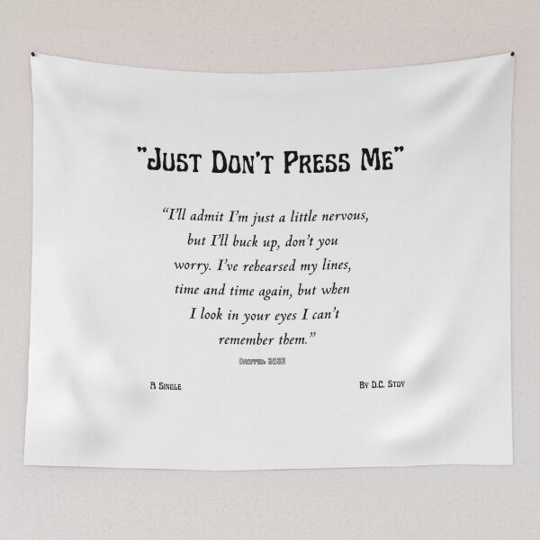 Item preview, Just Don't Press Me designed and sold by dcstoy2u-SHOP.