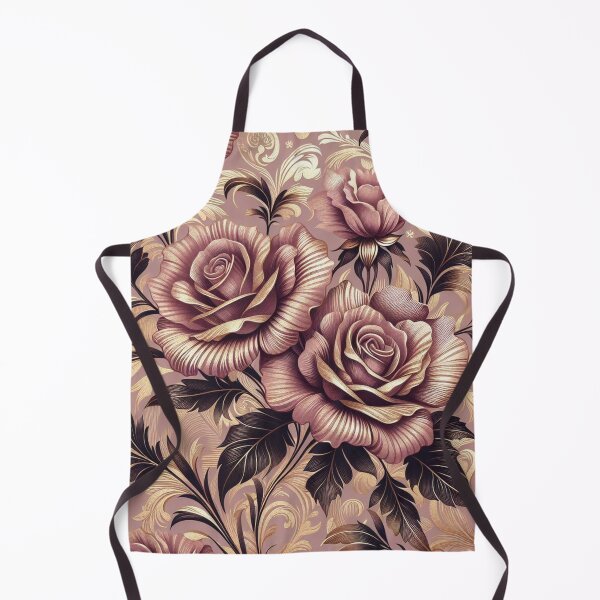 Item preview, Mauve & Gold Foil Damask With Roses designed and sold by DesignsByPrnces.