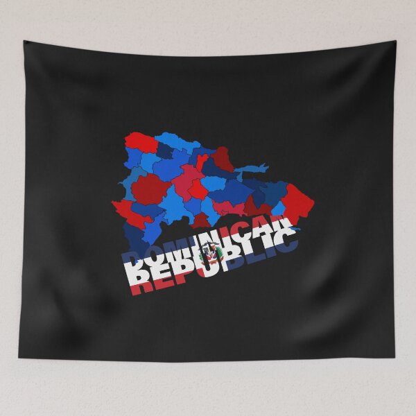 Item preview,  Dominican Flag Map designed and sold by AnimalsDH305.