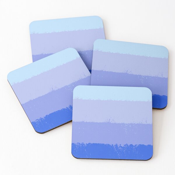 Item preview, Blue Gradient Painterly Wide Stripes designed and sold by OneThreeSix.