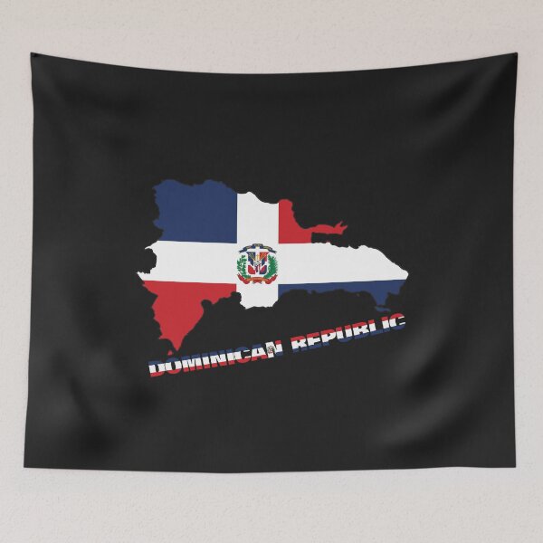 Item preview, Dominican Flag Map designed and sold by AnimalsDH305.