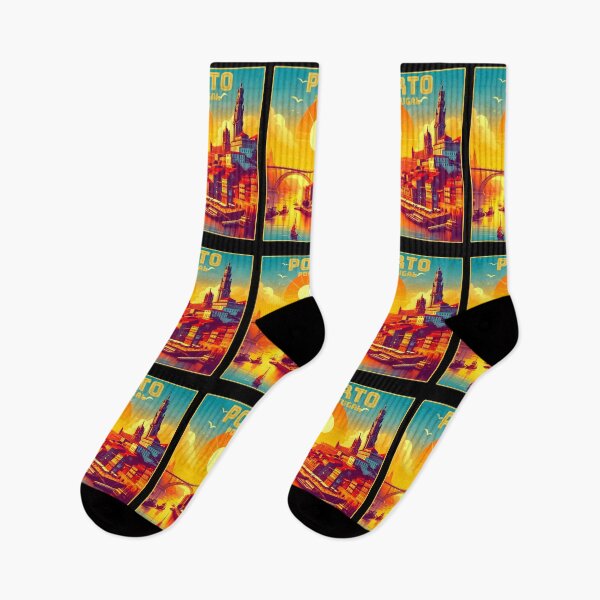 Item preview, Vintage retro Porto Portugal Landmarks Skyline. designed and sold by Unitepeople.