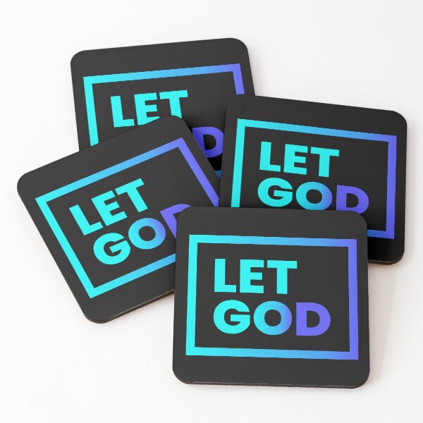 Item preview, Let Go and Let God light blue designed and sold by CuteNCool.