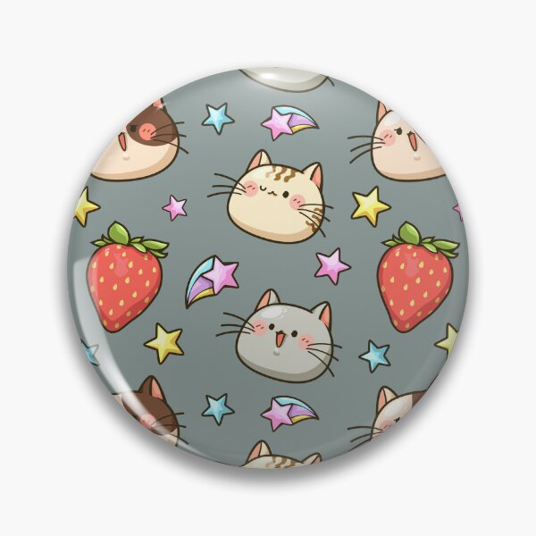 Item preview, cute face cat - strawberry and star cartoon designed and sold by Faissal Thomass.