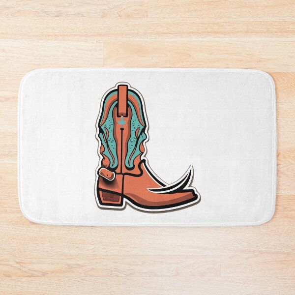 Item preview, Realistic Cowboy Boot with Spurs Illustration designed and sold by NiftyWrx.
