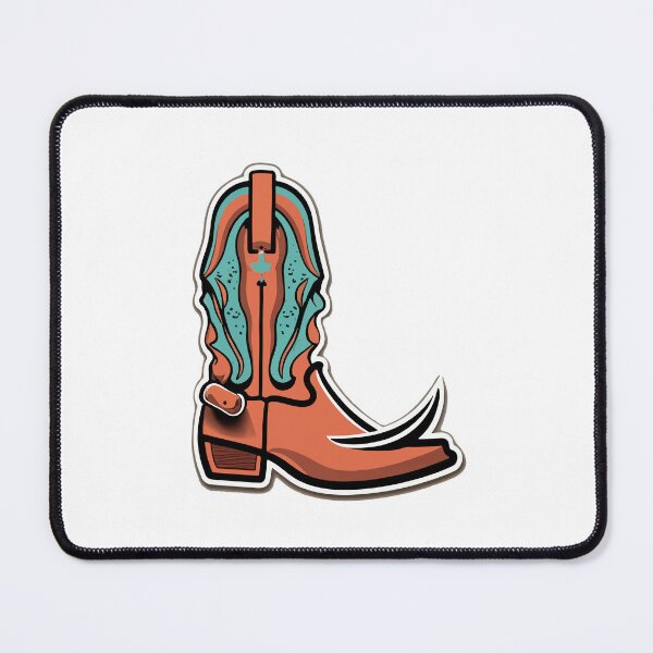 Item preview, Realistic Cowboy Boot with Spurs Illustration designed and sold by NiftyWrx.