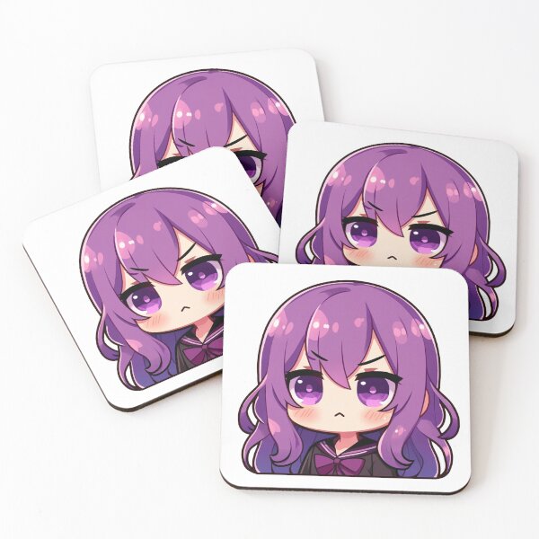 Item preview, Lavender Lament: Purple-Haired Chibi Muse designed and sold by TarotDigital.