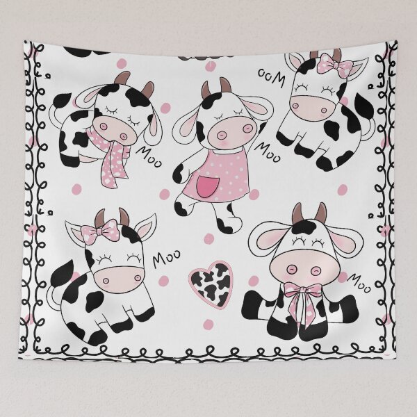 Item preview, Funny Cartoon farm Cows Cozy Comforter by Belle Treasure Chest designed and sold by Luetta  Stuger- Fleming.