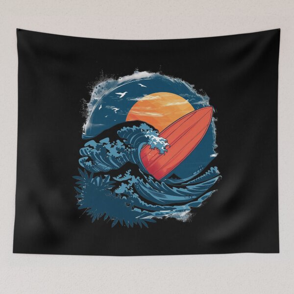 Item preview, "Ride the Waves" Surf-Inspired Print-on-Demand Collection designed and sold by Reichcorp.