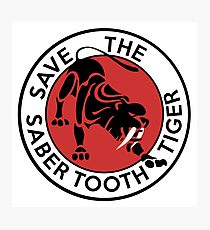 Saber Tooth Tiger Big Cat Conservation Photographic Print