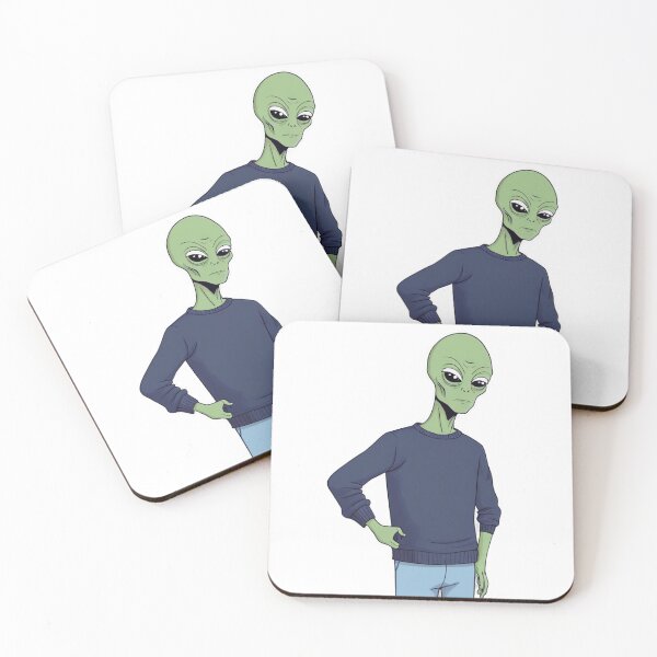 Item preview, Stylishly Dressed Green Stupid Alien designed and sold by omerfdln34.