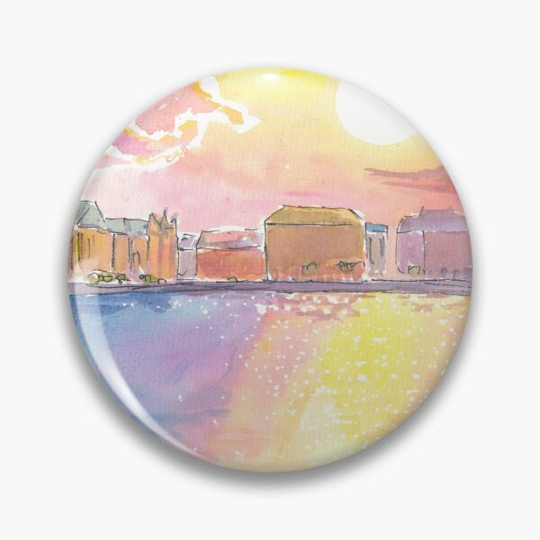 Item preview, Hamburg Alster Skyline Panorama at Sunset designed and sold by artshop77.