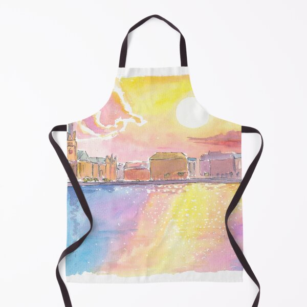 Item preview, Hamburg Alster Skyline Panorama at Sunset designed and sold by artshop77.