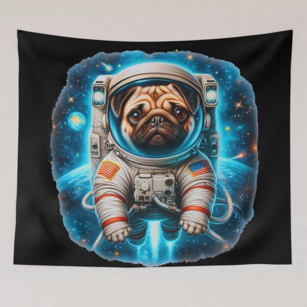 Item preview, Space Pug designed and sold by studiobrazuka.