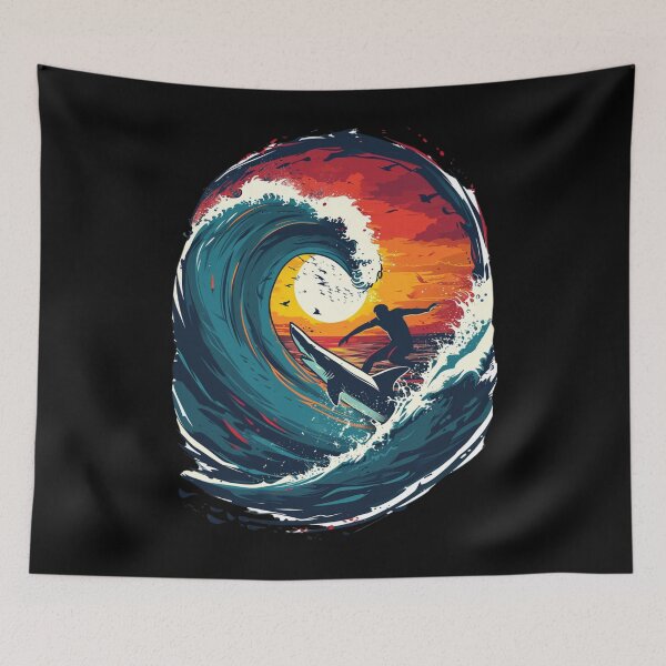 Item preview, "Ride the Waves" Surf-Inspired Print-on-Demand Collection designed and sold by Reichcorp.