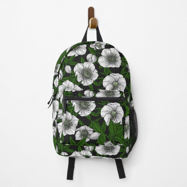 Item preview, White Hellebores with green leaves designed and sold by Katerina Mitkova Kirilova.