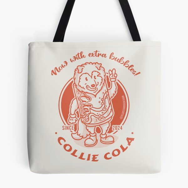 Item preview, Collie Cola - Now with Extra Bubbles! | Vintage Style Collie Dog Design designed and sold by Elspeth Rose Design.