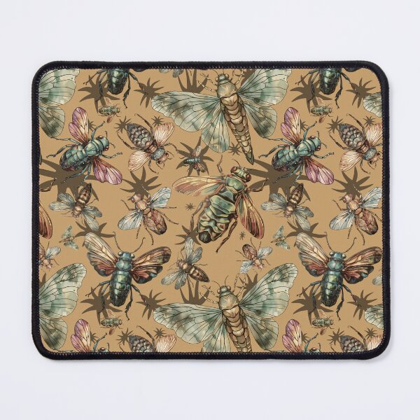 Item preview, Cicada pattern Insect collector entomology brown designed and sold by AlchemyColor.