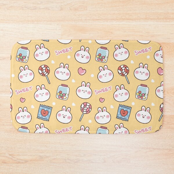 Item preview, Seamless pattern of cute rabbit with sweet.animal cartoon designed and sold by Faissal Thomass.