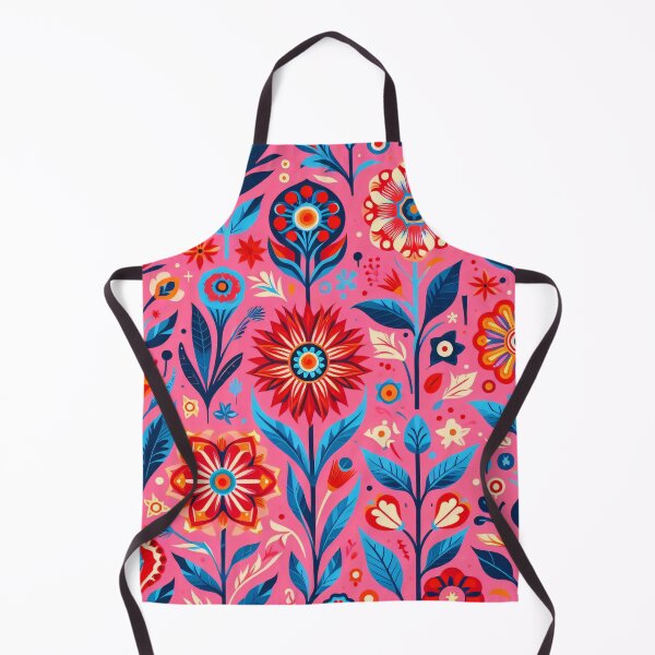 Item preview, Scandinavian Folk Art floral pattern designed and sold by FOLK ART FUSION by heidiannemorris.