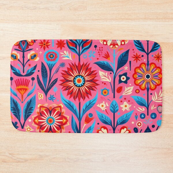Item preview, Scandinavian Folk Art floral pattern  designed and sold by FOLK ART FUSION by heidiannemorris.