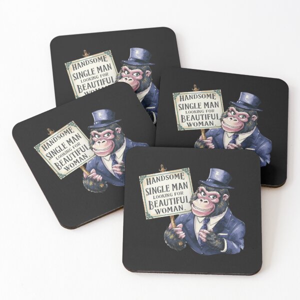 Item preview, Funny Gorilla handsome single man looking for beautiful woman designed and sold by Charlygood.