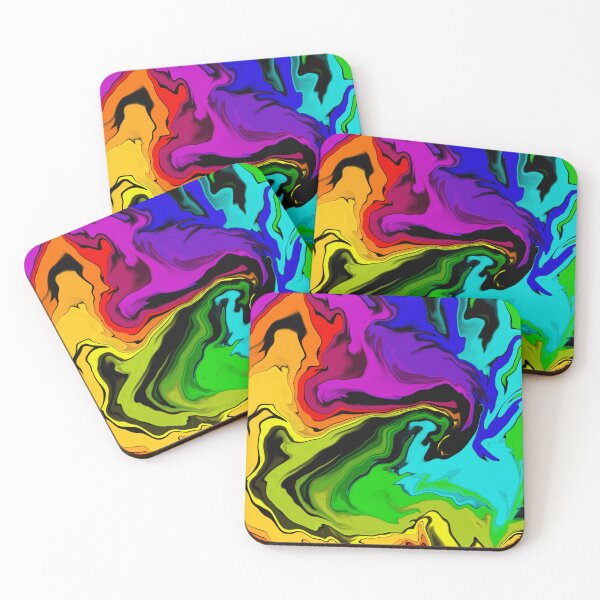 Item preview, Bright, cheerful, colorful abstract painting in summer colors, chakras designed and sold by Susanna Schorr.