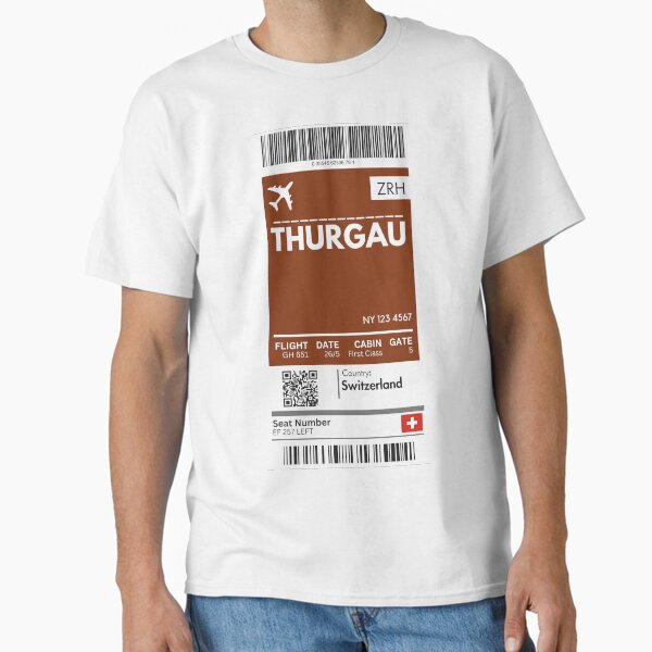 Item preview, Thurgau Airplane Boarding pass designed and sold by RoamInk.