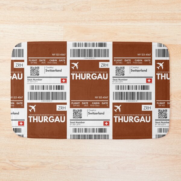 Item preview, Thurgau Airplane Boarding pass designed and sold by RoamInk.
