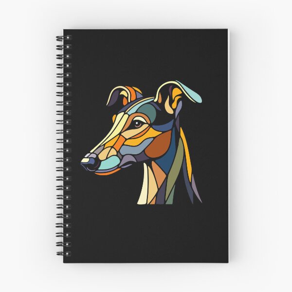 Item preview, Greyhound dog head geometric art, pop art, polygonal illustration designed and sold by CutOriginalArt.
