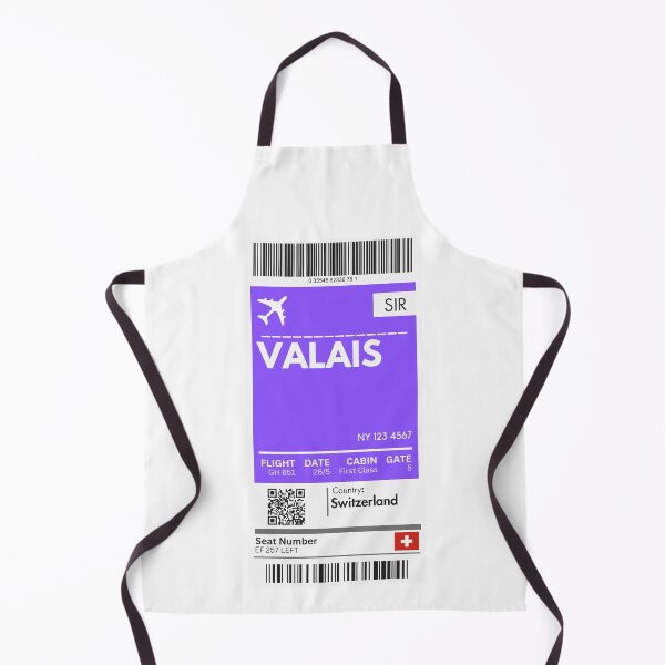 Item preview, Valais Airplane Boarding pass designed and sold by RoamInk.