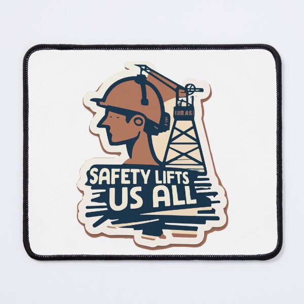 Item preview, Crane Operator 'Safety Lifts Us All' Silhouette Design designed and sold by NiftyWrx.