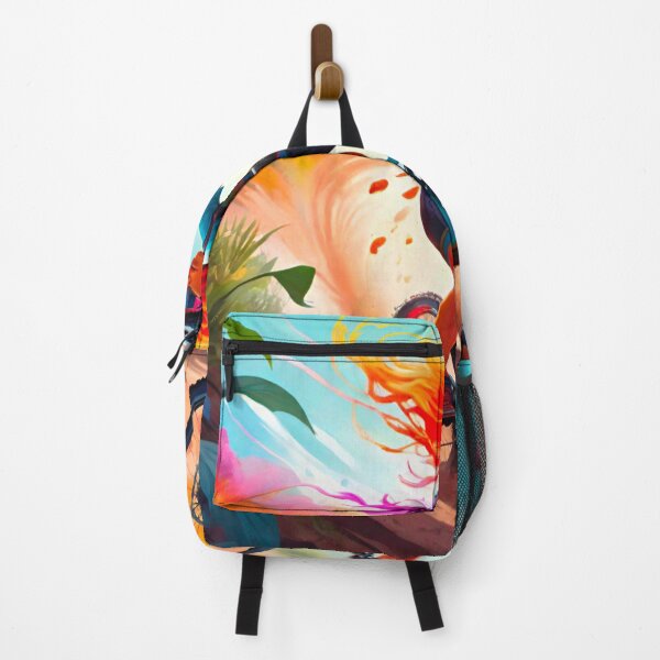 Item preview, Natural Habitat Shredder: Woman MTB Rider Dominating Trails designed and sold by GrizzlyCollective.