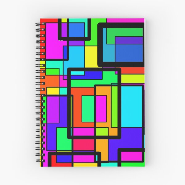 Item preview, Abstract art print, multi coloured, square art designed and sold by AuroraNightmareArt.