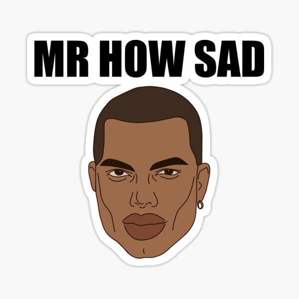 Mr How Sad - T-Shirt Sticker