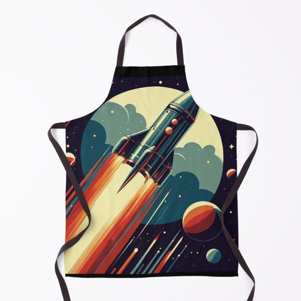 Item preview, Retro science fiction space rocket 1960s  designed and sold by RESToRAPTOR.
